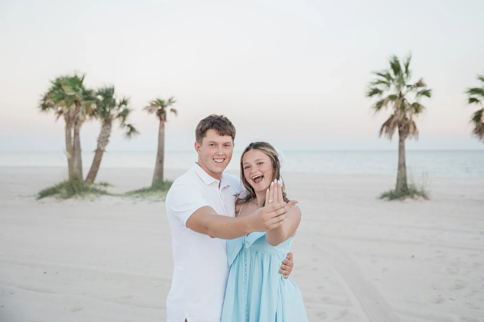Engagement couple portrait
