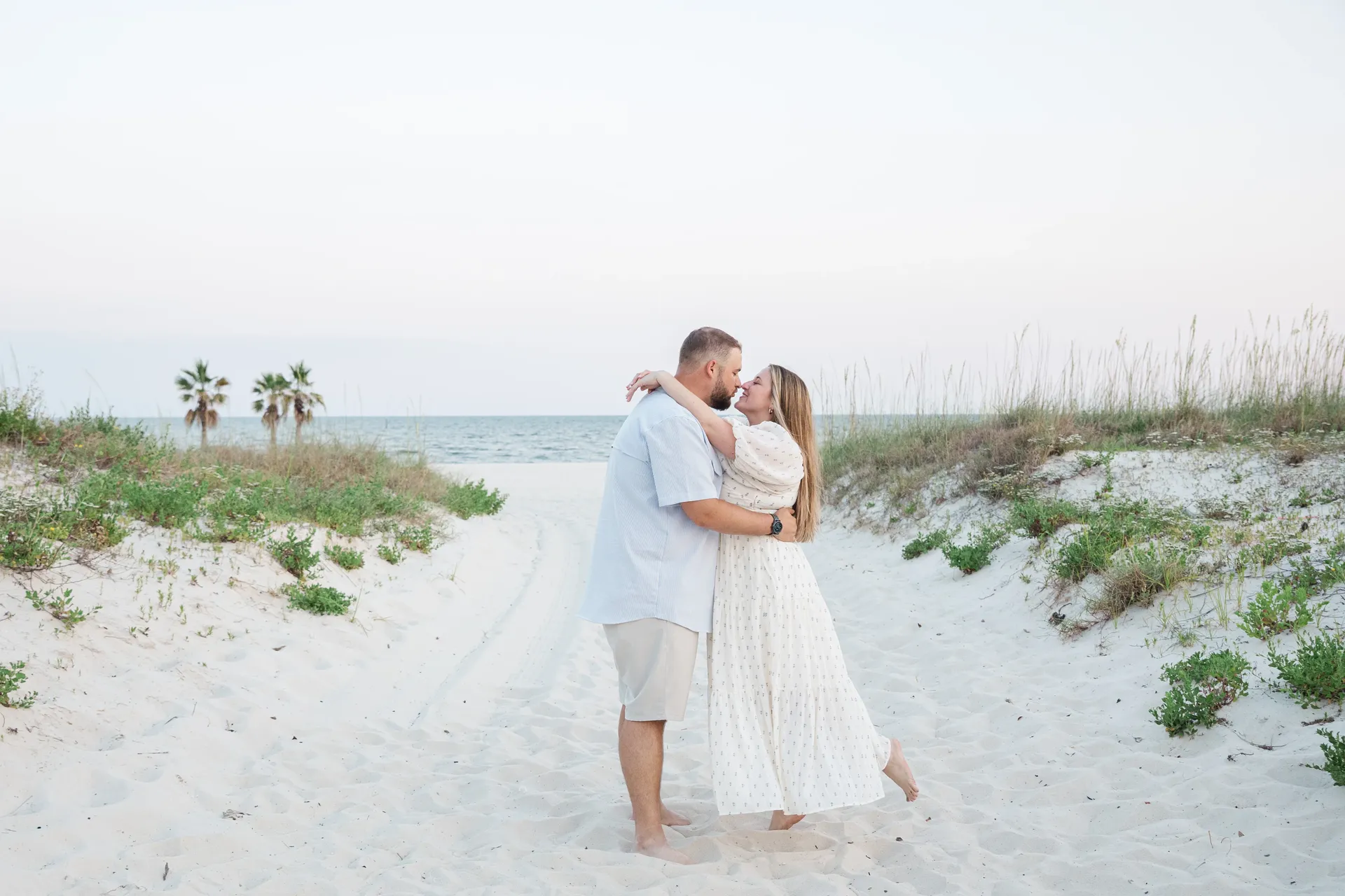 Engagement portrait outdoors