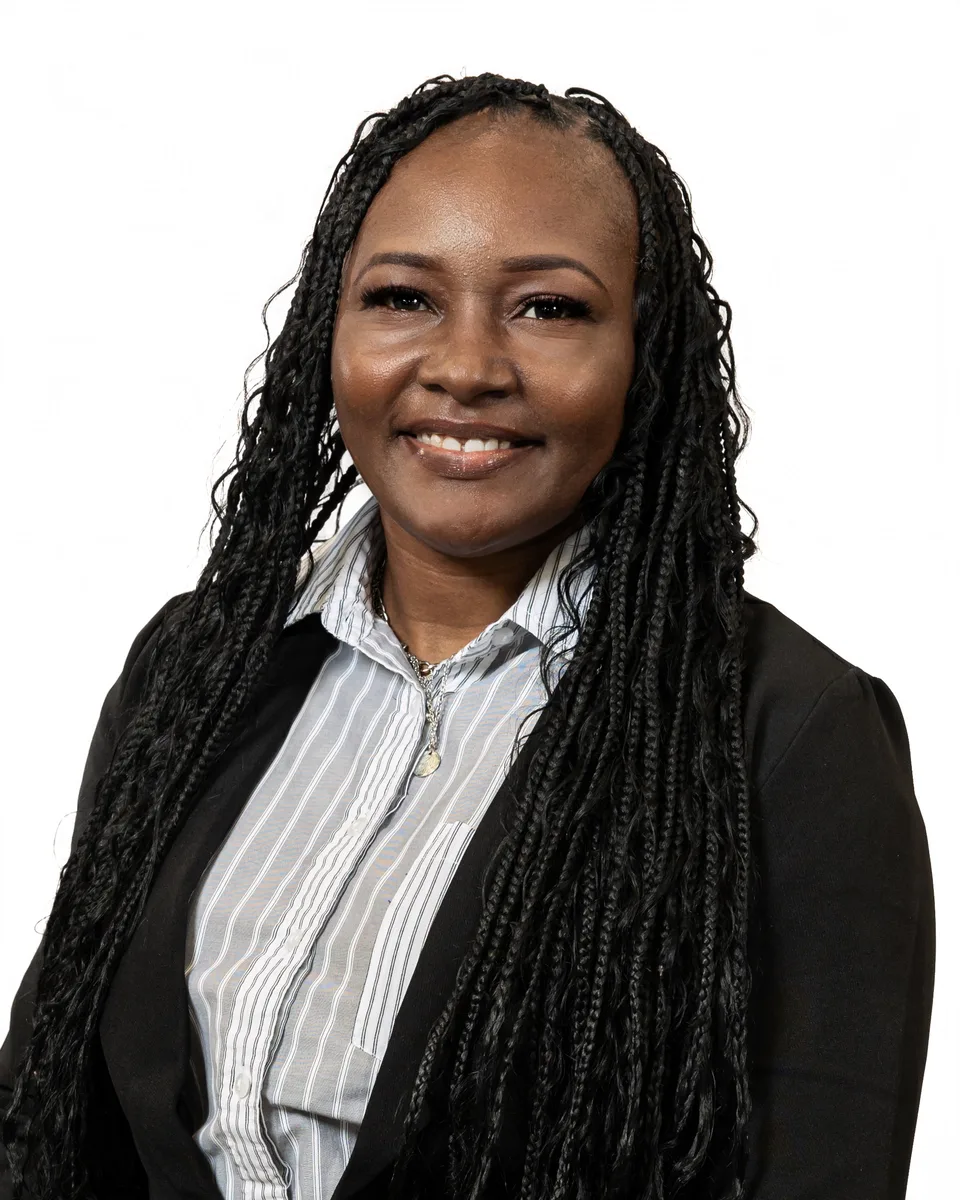Business headshot with warm tones