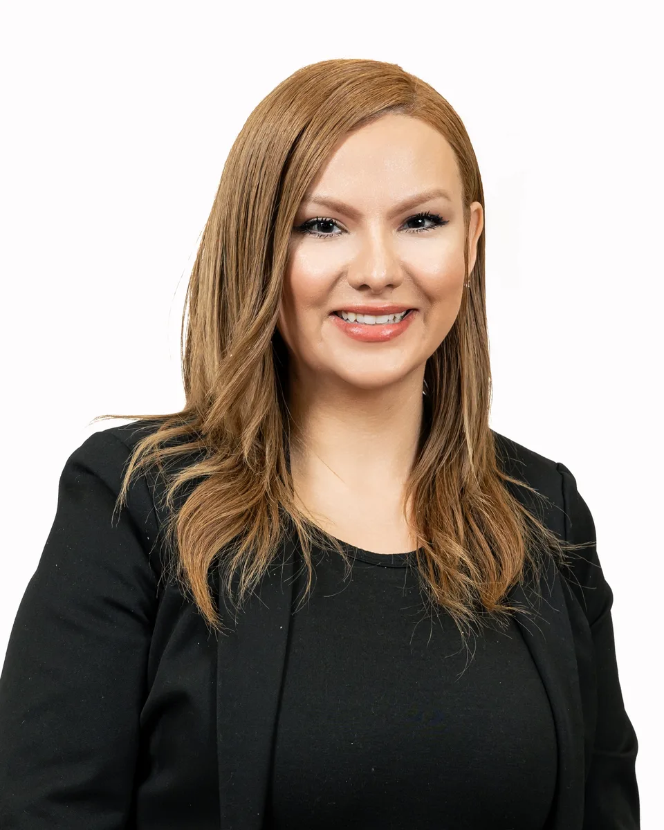 Business headshot with neutral background