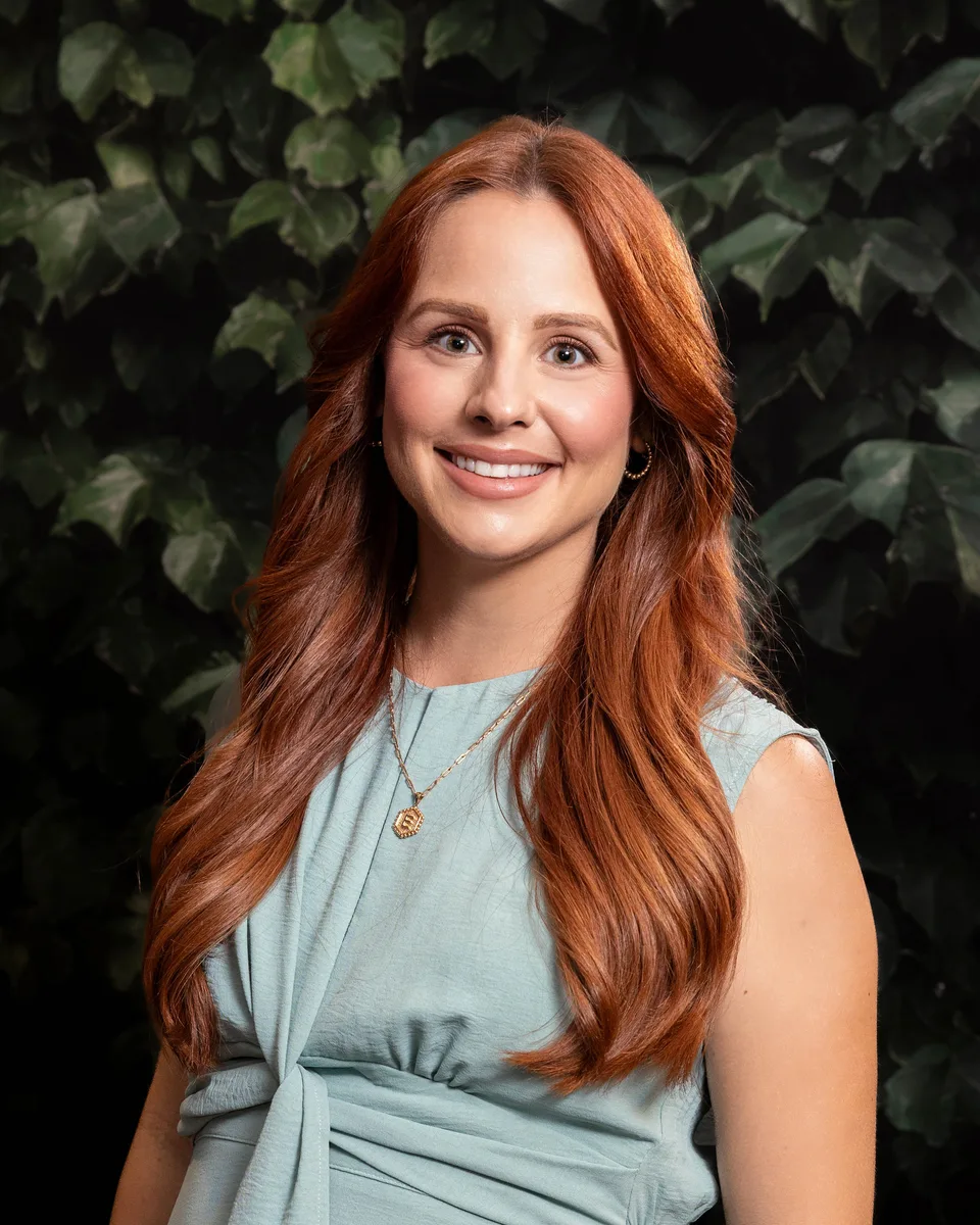 Creative professional headshot with modern styling