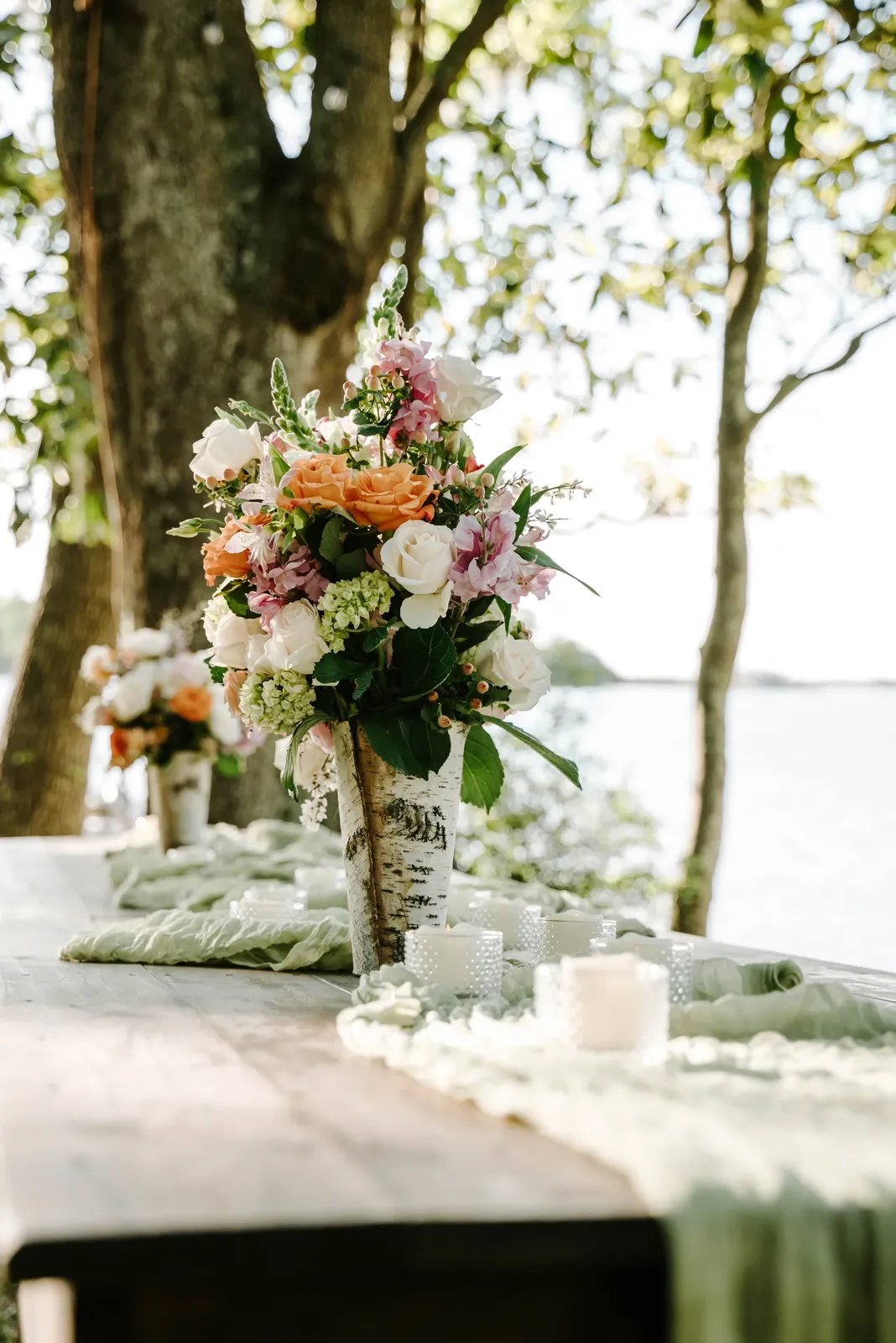 Scenic wedding landscape