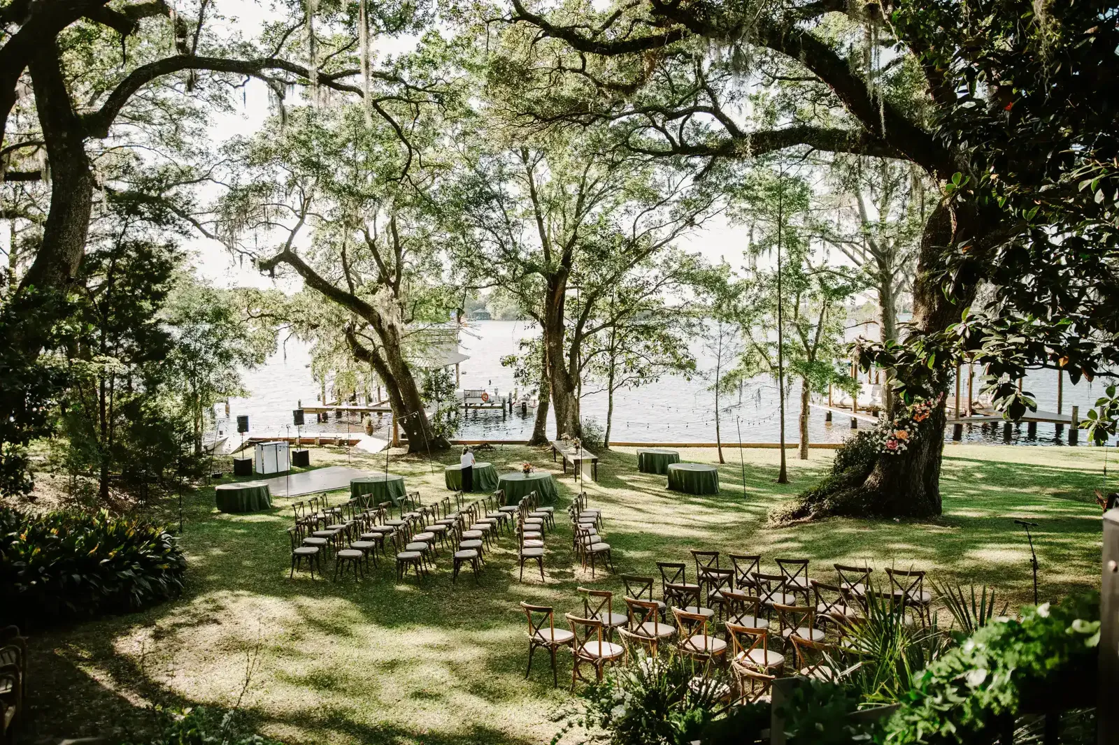 Scenic wedding venue landscape