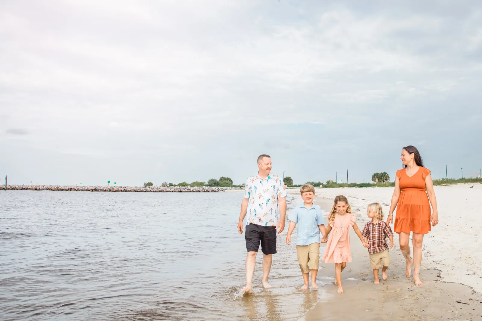 Family session with joyful interaction