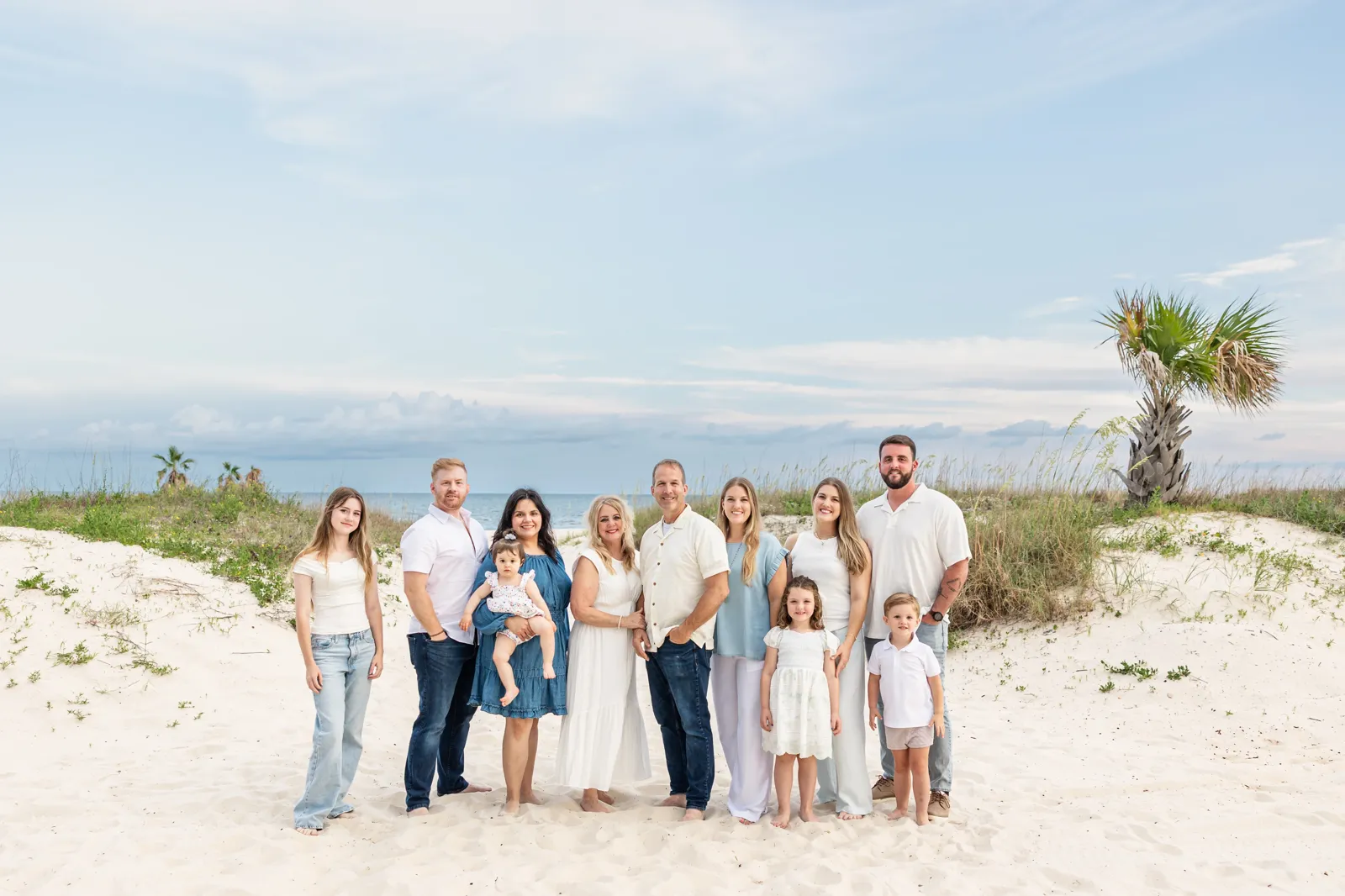 Family portrait session outdoors