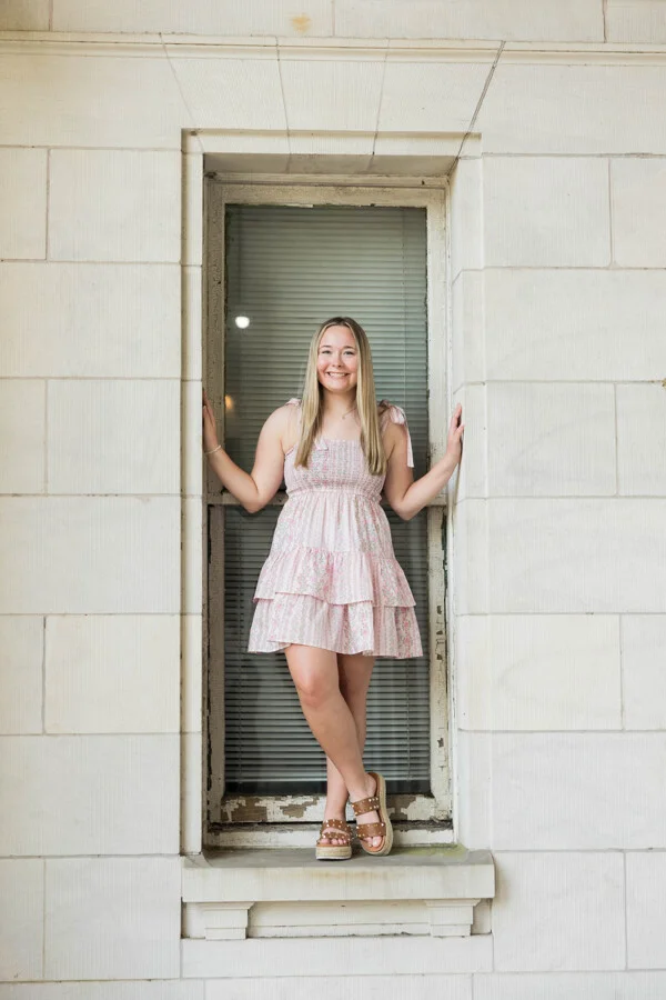Senior portrait with natural light