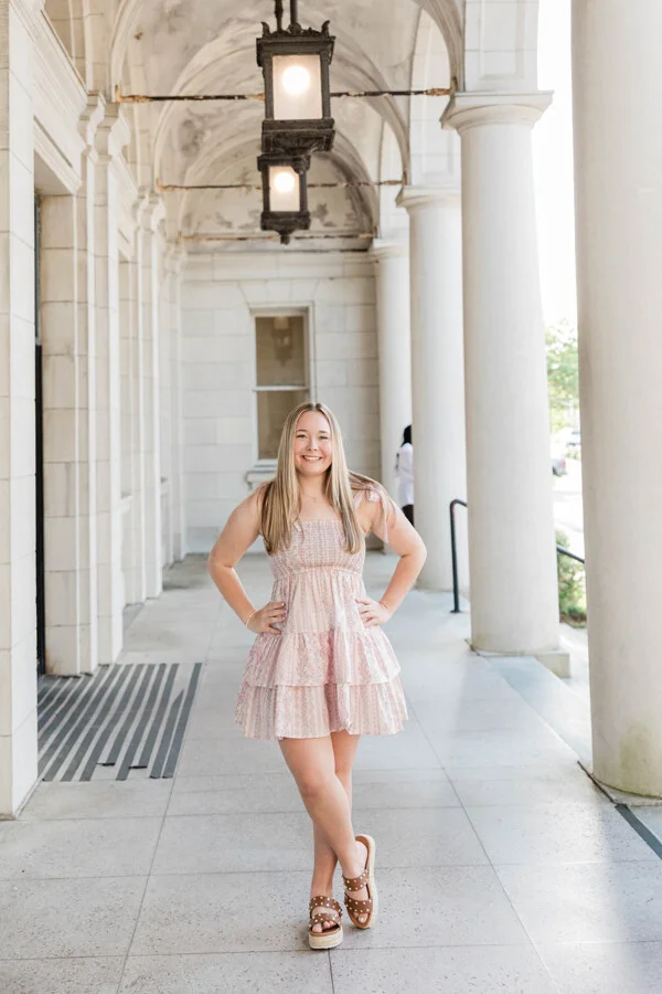Senior portrait in outdoor setting