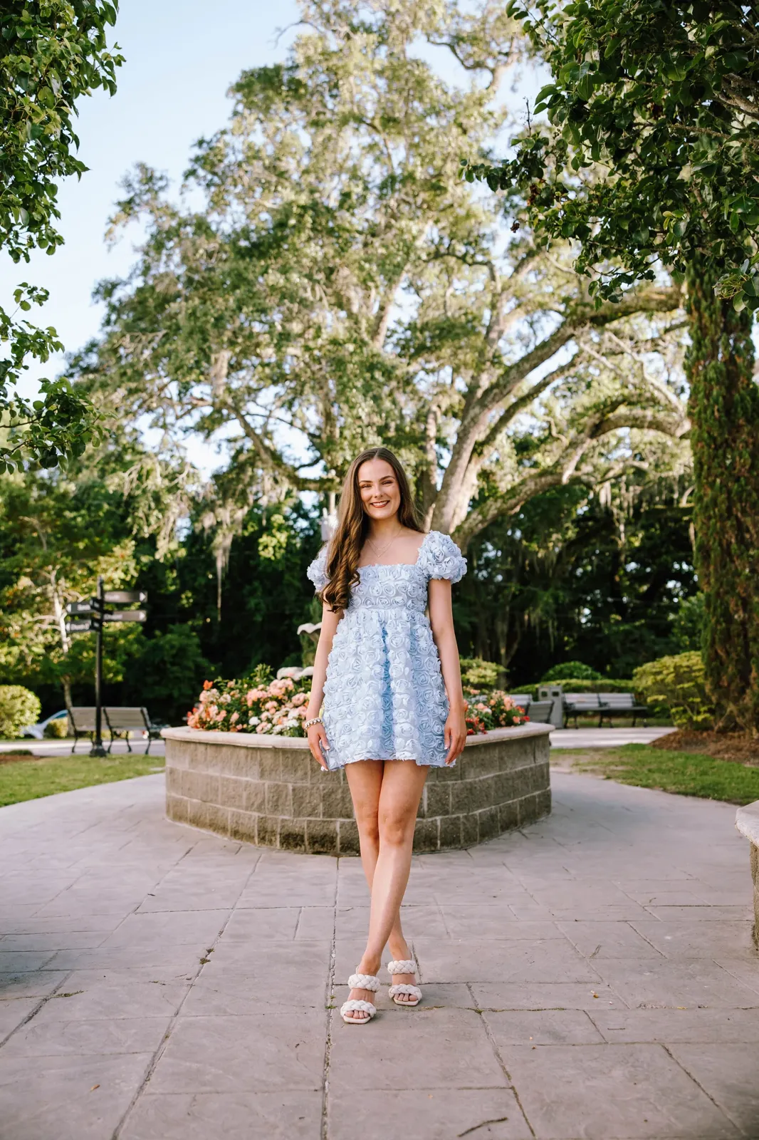 Senior portrait in garden