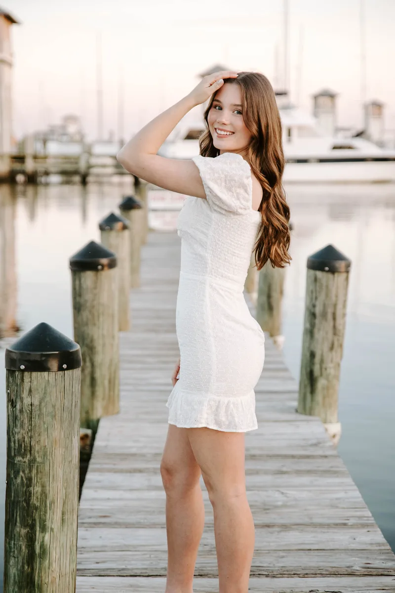 Senior portrait with textured background