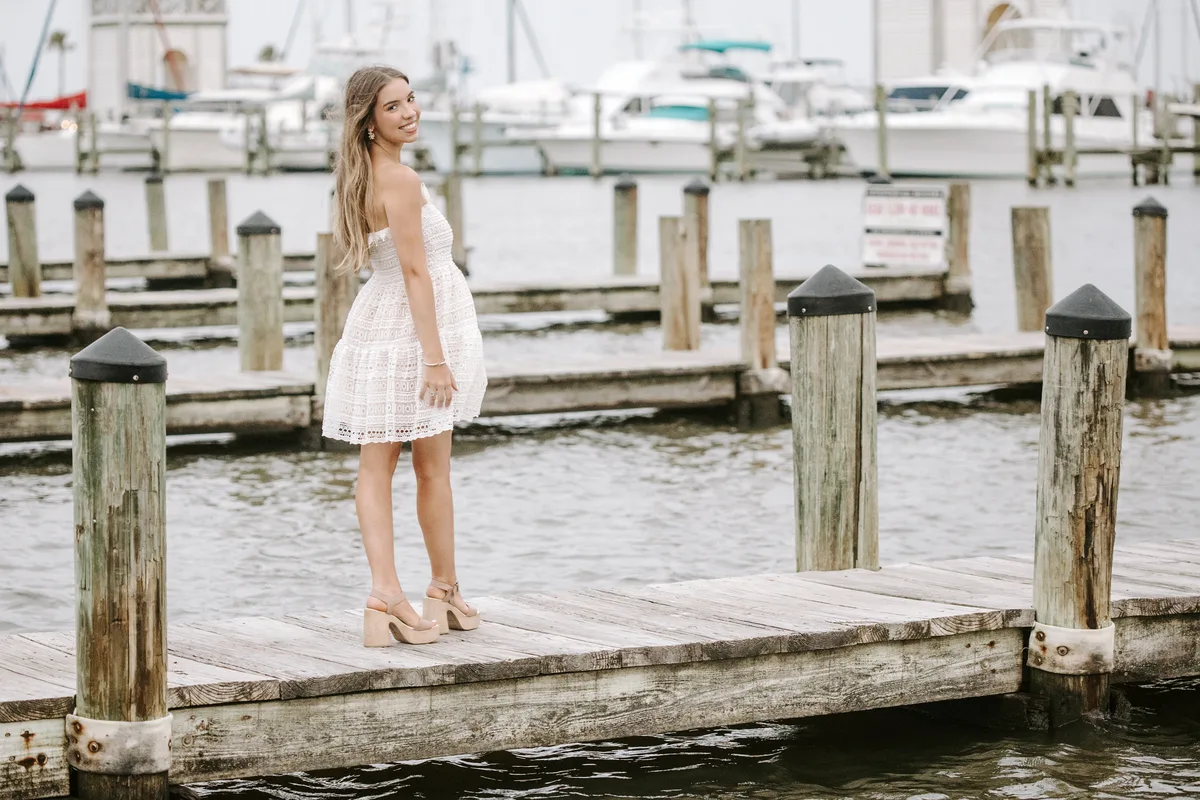 Senior portrait in casual style