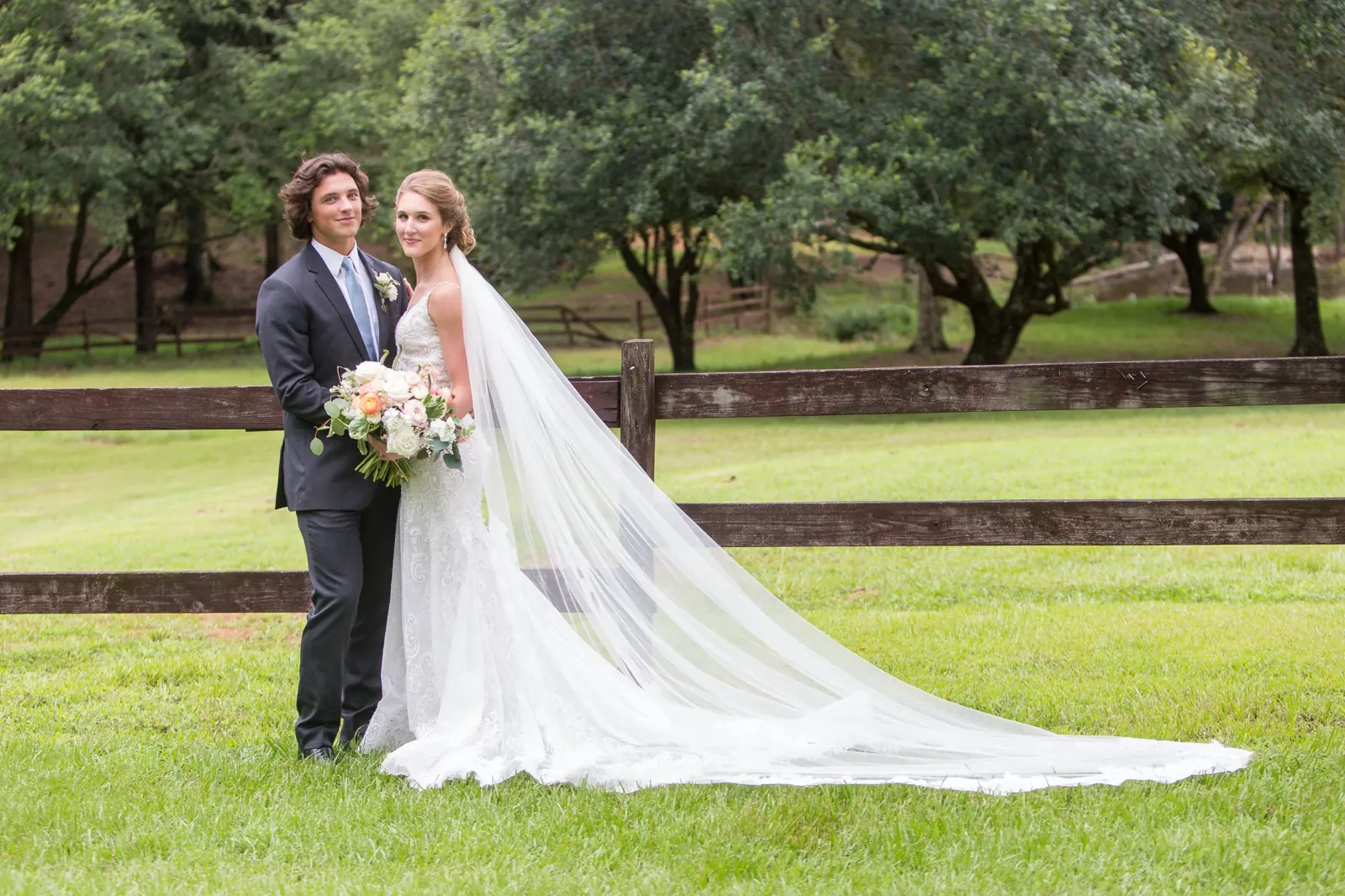 Wedding couple in natural light