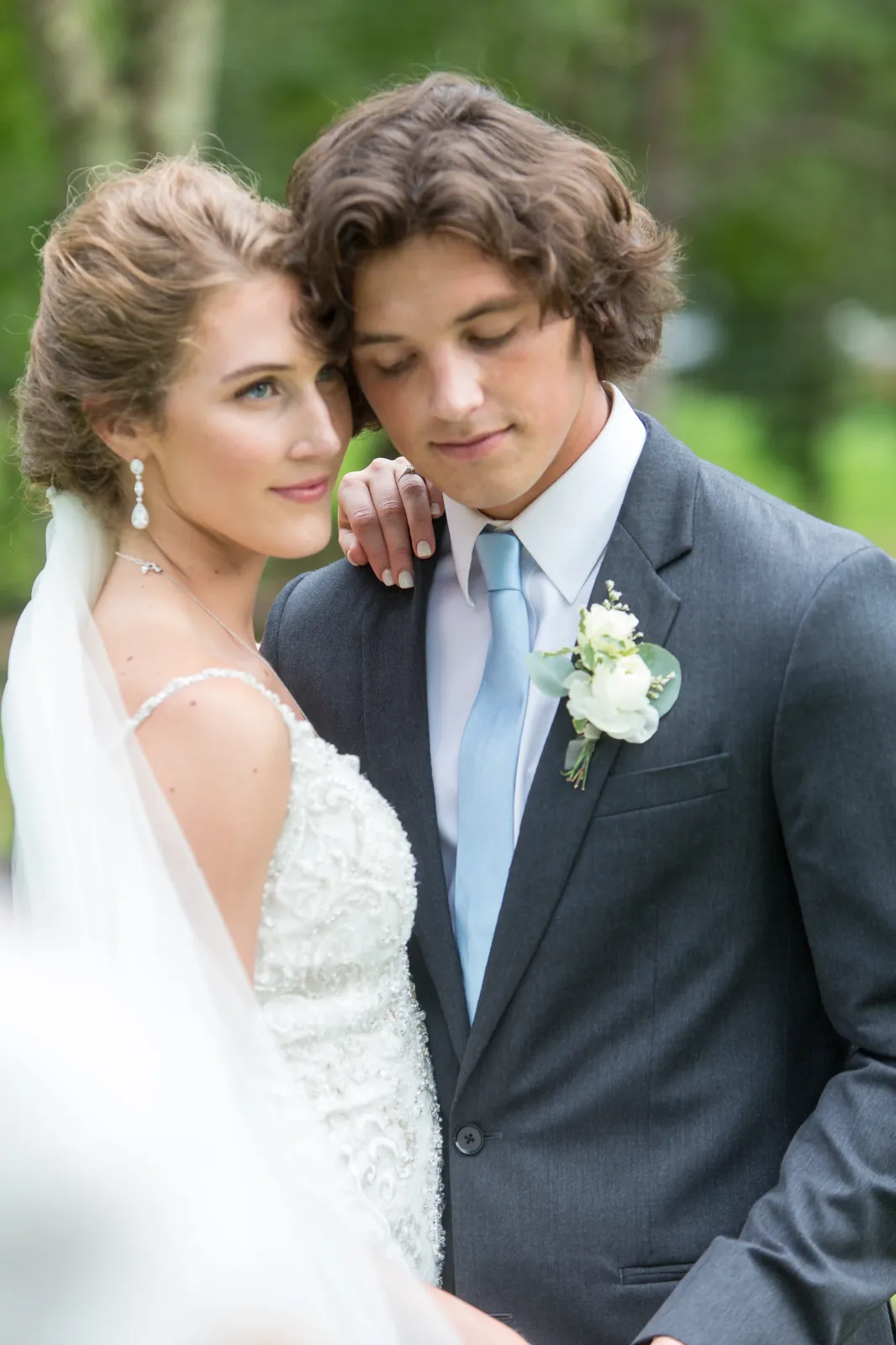 Soft romantic close-up portrait