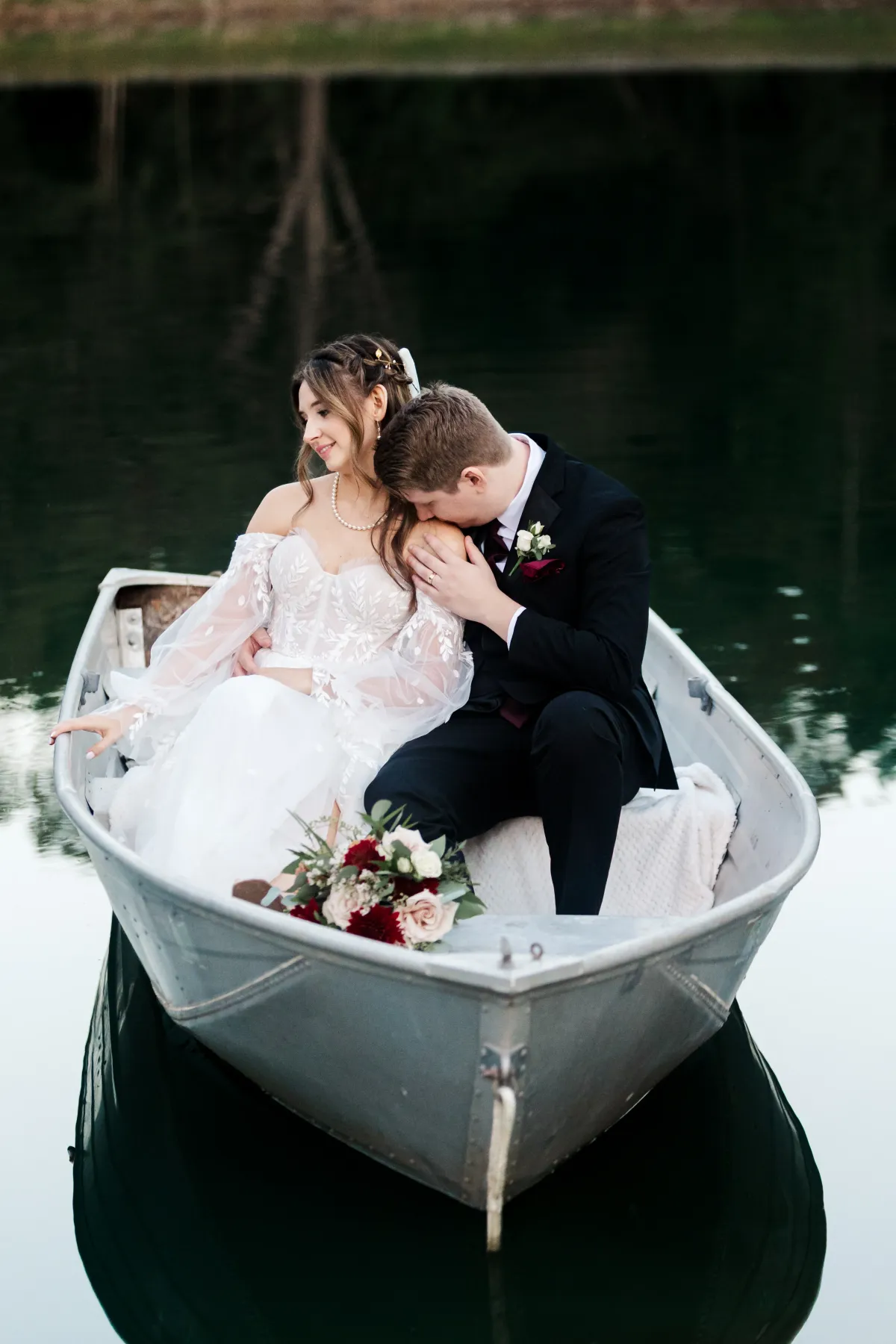 Wedding couple portrait