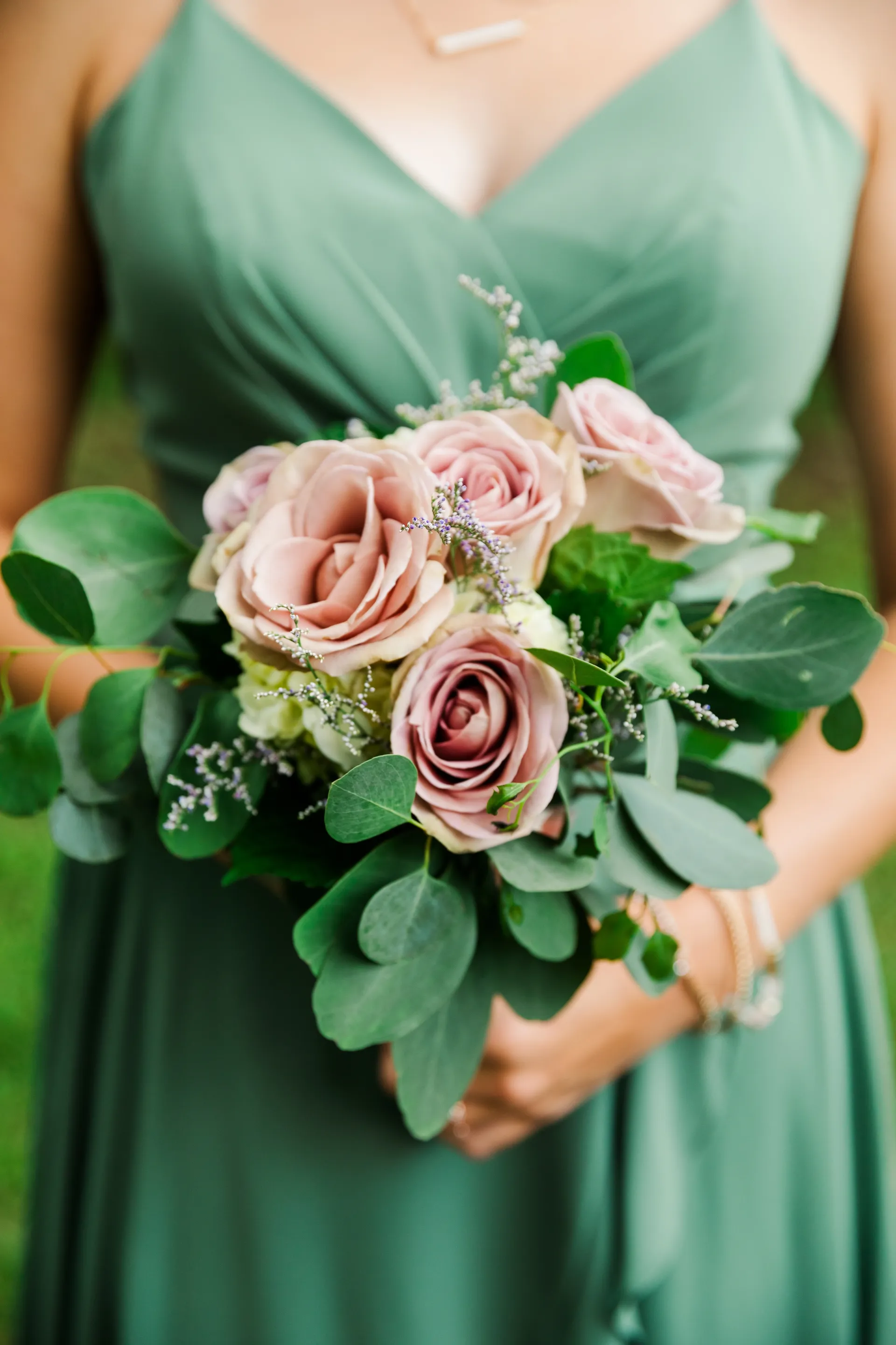 Couple wedding portrait in garden